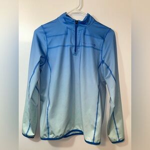 Vineyard Vines Performance Quarter Zip XL Blue Ombre
